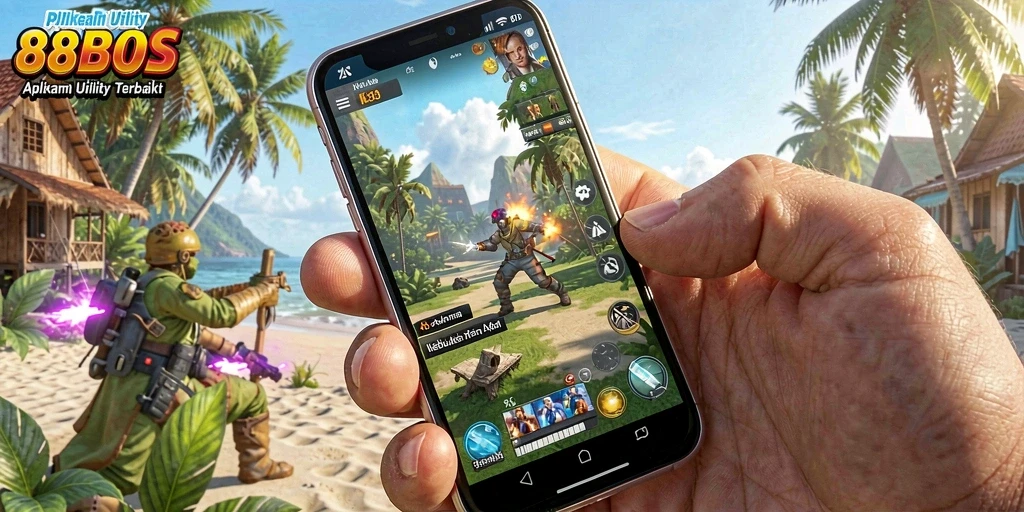 Screenshot utama 88BOS menunjukkan antarmuka aplikasi yang intuitif dan modern.