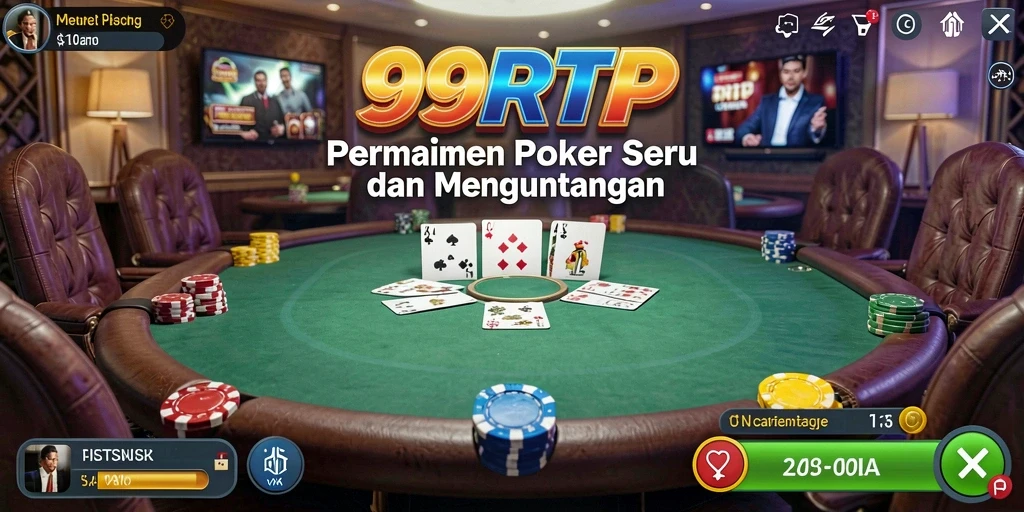 Tampilan menarik dari gameplay Poker di 99RTP.