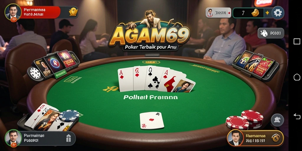 Tampilan gameplay AGAM69 dengan aksi Poker menarik.