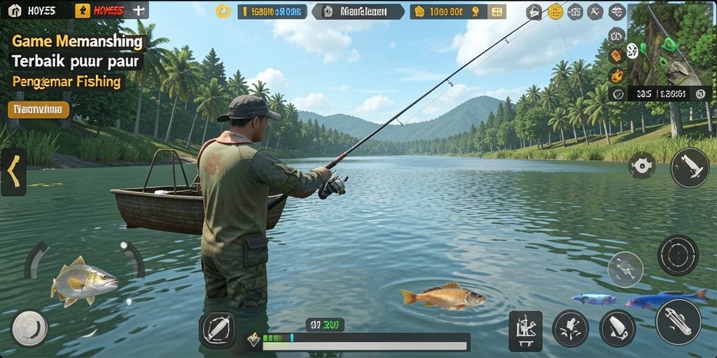Tangkapan ikan yang menakjubkan dalam gameplay HOYE55.