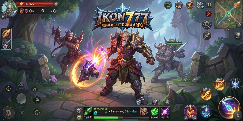 Tampilan mendebarkan dari gameplay ARPG IKON777 yang penuh aksi.