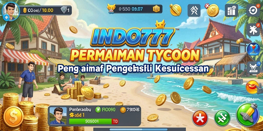 Tampilan screenshot utama INDO777 dengan gameplay Tycoon yang seru.