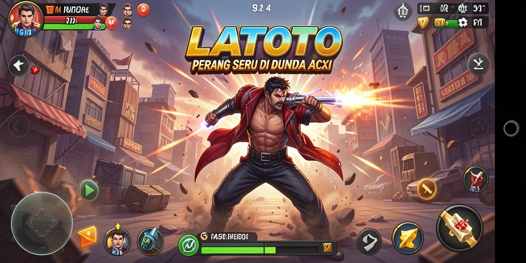 Tampilan gameplay LATOTO yang penuh aksi dan seru.