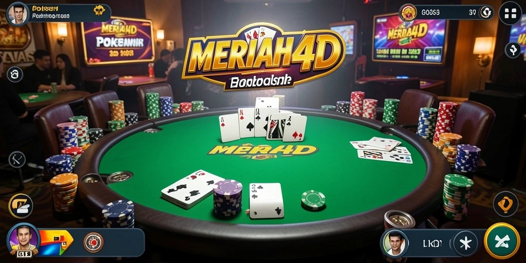 Tampilan gameplay poker yang menarik di MERIAH4D.