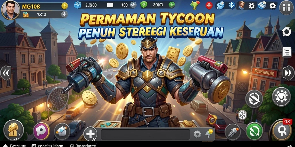 Tampilan gameplay MG108 yang menarik dan menantang dalam genre Tycoon.