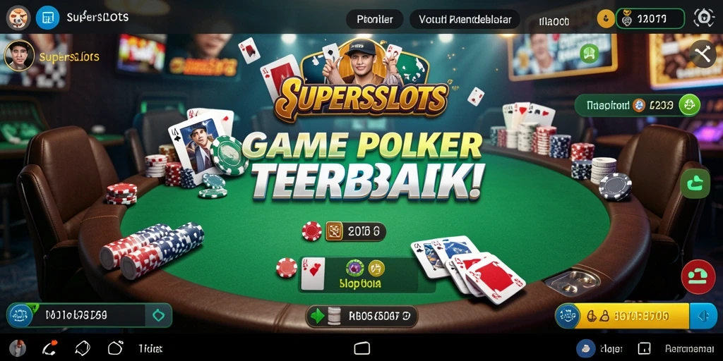 Tangkapan layar SUPERSLOTS menampilkan pengalaman bermain poker yang seru dan mendebarkan.
